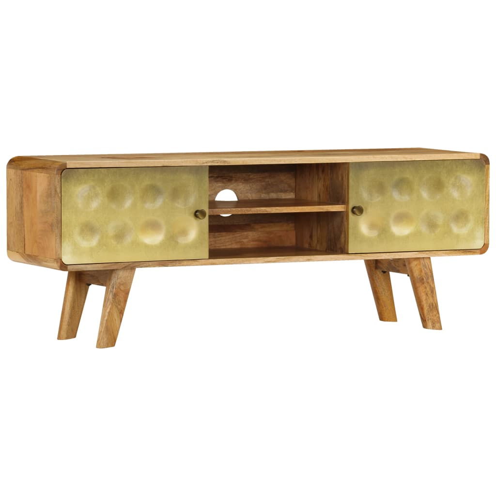 vidaXL TV Stand TV Unit Sideboard Home TV Console Media Unit Solid Mango Wood-3