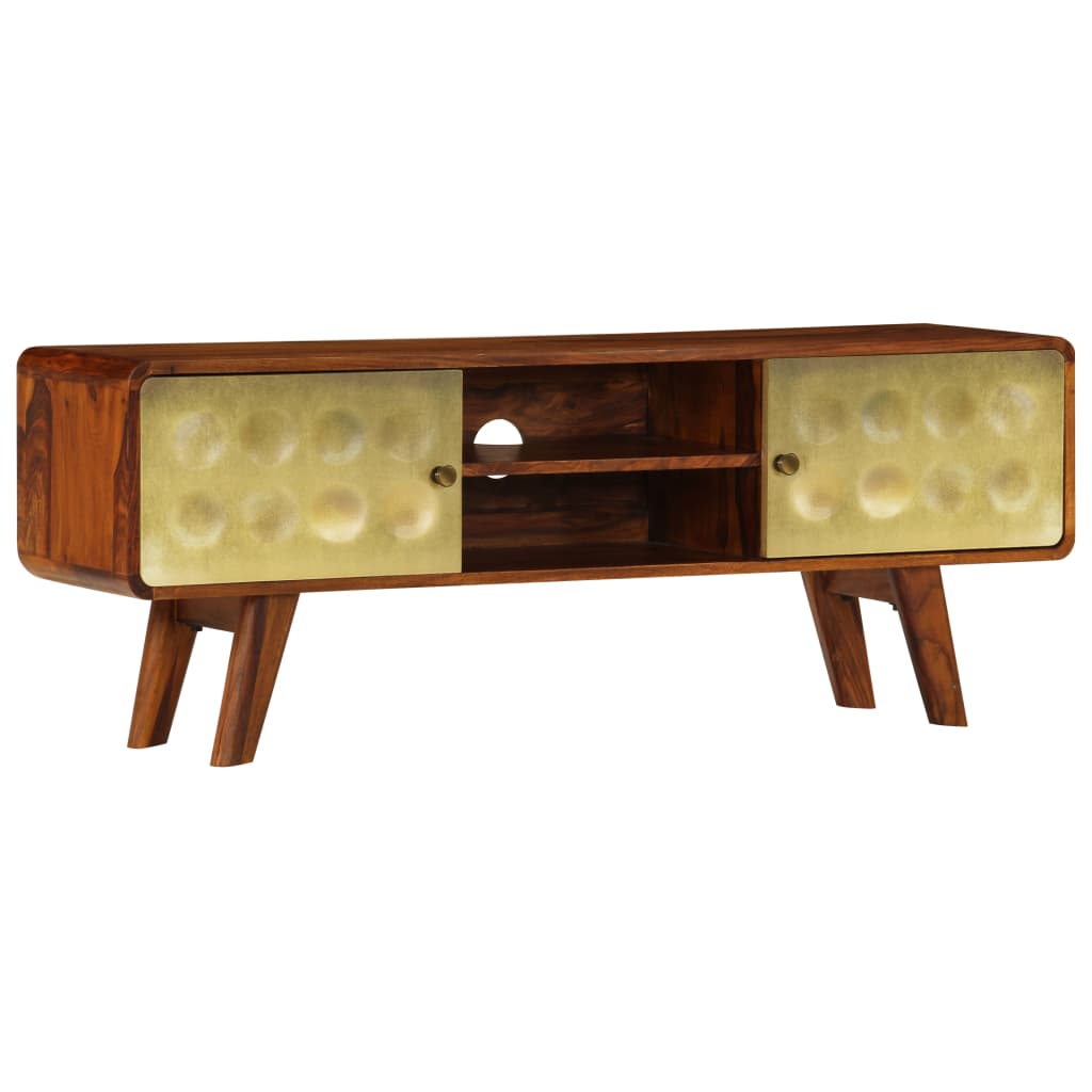 vidaXL TV Stand TV Unit Sideboard Home TV Console Media Unit Solid Mango Wood-0